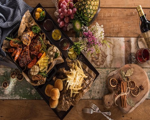 Person eating a healthy home cooked meal at dining table