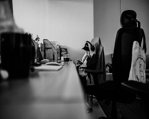 A short break during office work